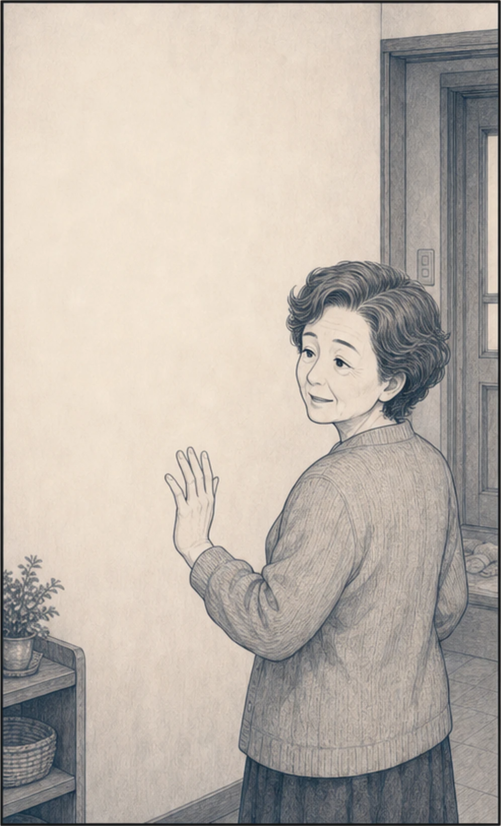 誠が心配を伝えるが、文子は大げさだと笑う・コマ2